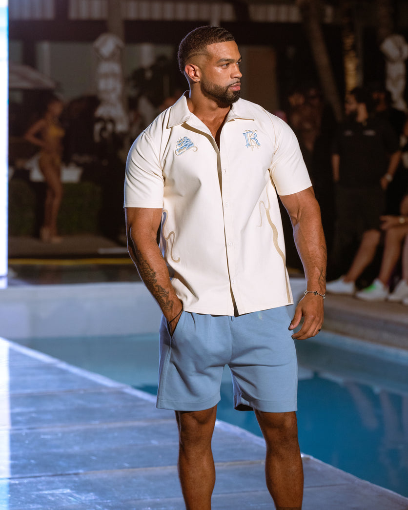 Frosted Crème Linen Shirt