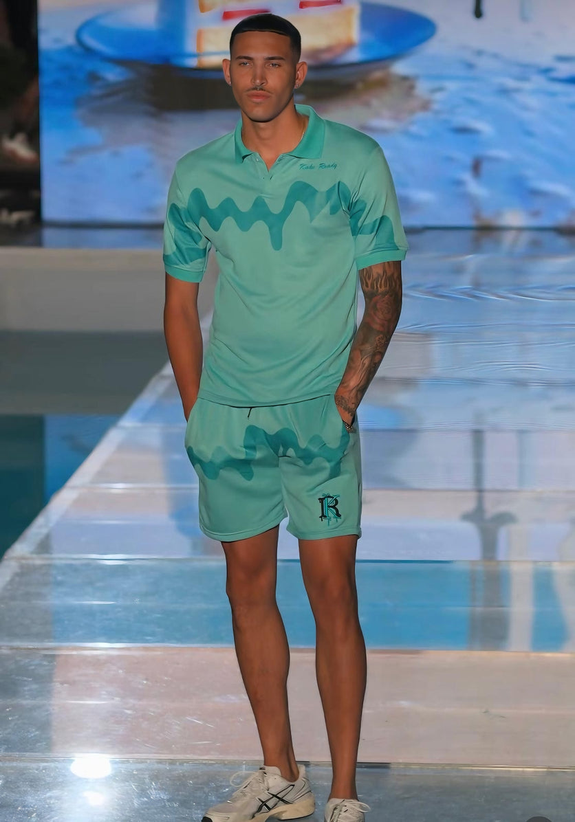 Cool Mint Drip terry shorts